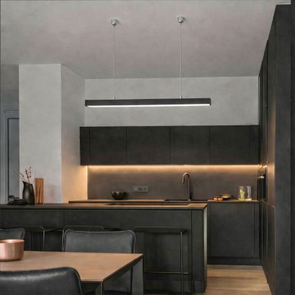 Brilagi - LED viseća svjetiljka FULLDAY LED/20/30/40W/230V 2700/4000/6000K 120 cm crna
