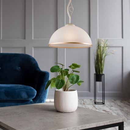 Brilagi - LED Viseći luster ANTICO 1xE27/60W/230V bijela patina