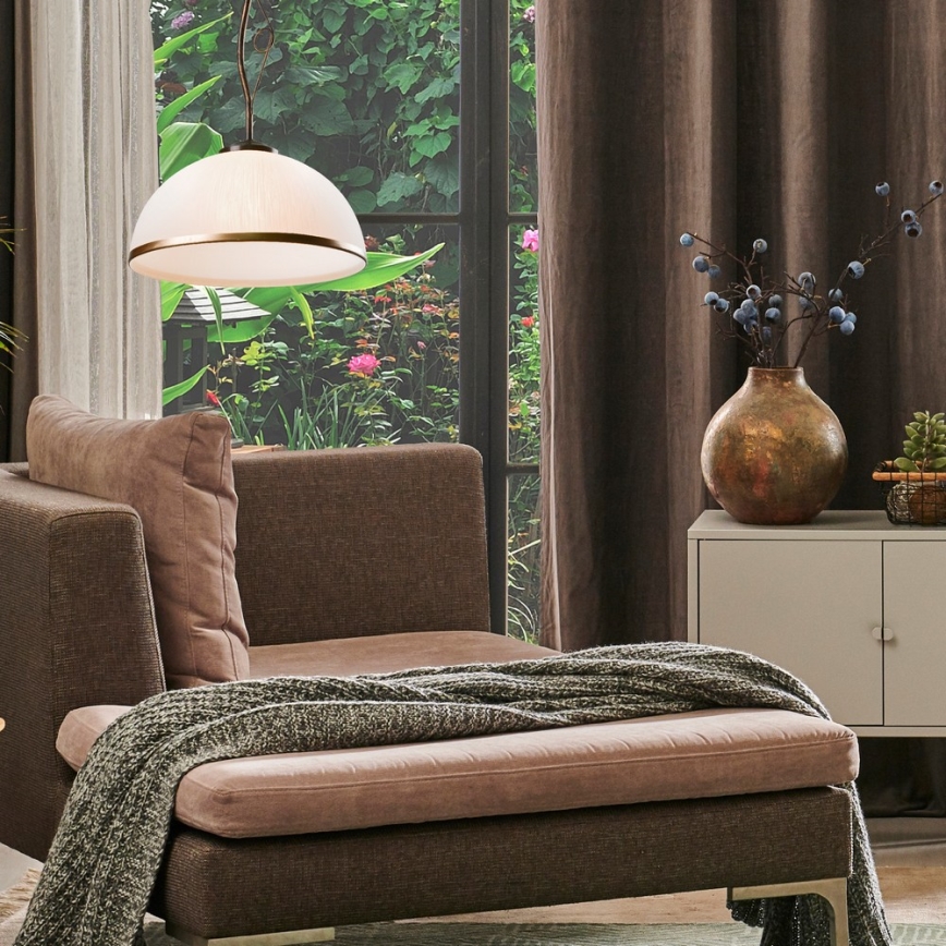 Brilagi - LED Viseći luster ANTICO 1xE27/60W/230V bronca patina