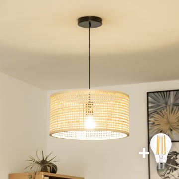 Brilagi - LED viseći luster CERIA BOHO 1xE27/40W/230V Ø 25 cm bambus