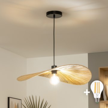 Brilagi - LED viseći luster CERIA BOHO 1xE27/40W/230V Ø 60 cm rafija