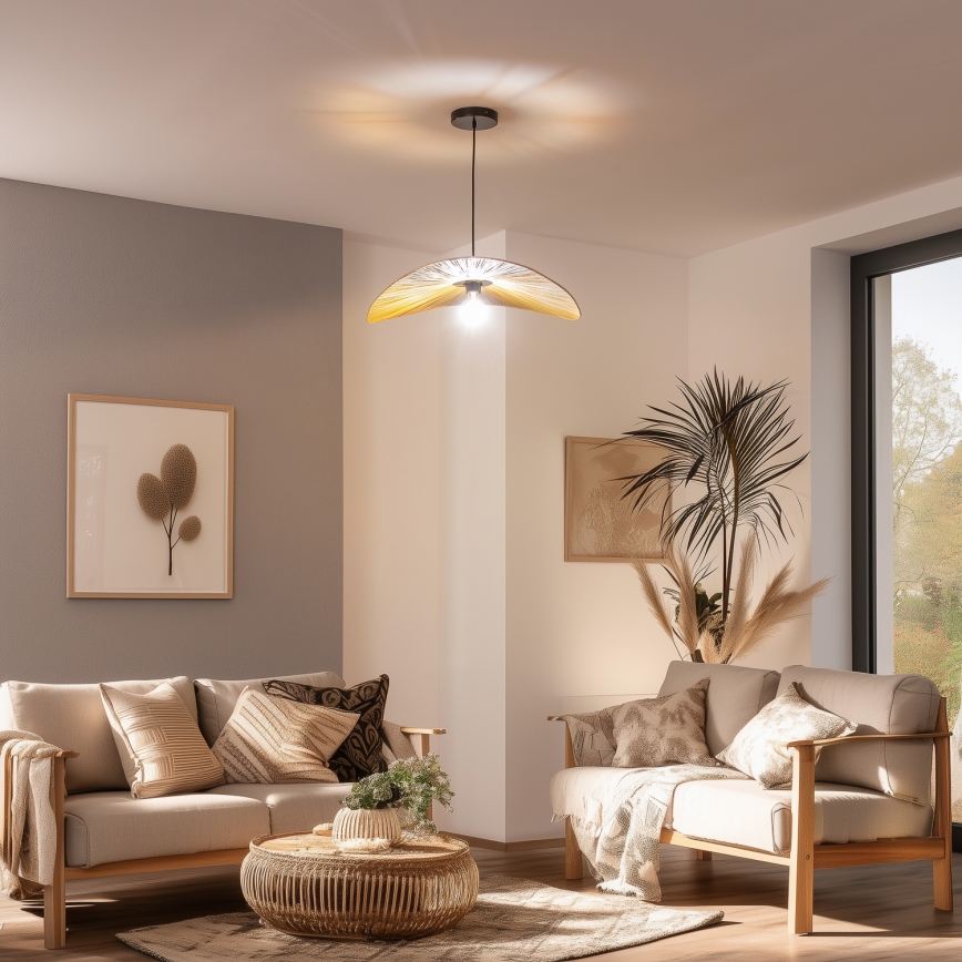 Brilagi - LED viseći luster CERIA BOHO 1xE27/40W/230V Ø 60 cm rafija