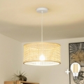 Brilagi - LED viseći luster CERIA BOHO na sajli 1xE27/40W/230V Ø 25 cm bambus