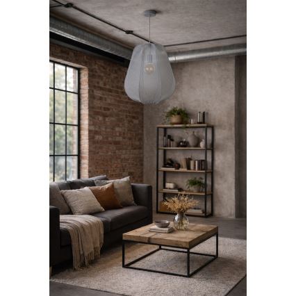 Brilagi - LED viseći luster na sajli ARVEN 1xE27/8W/230V, promjer 37 cm, sivi