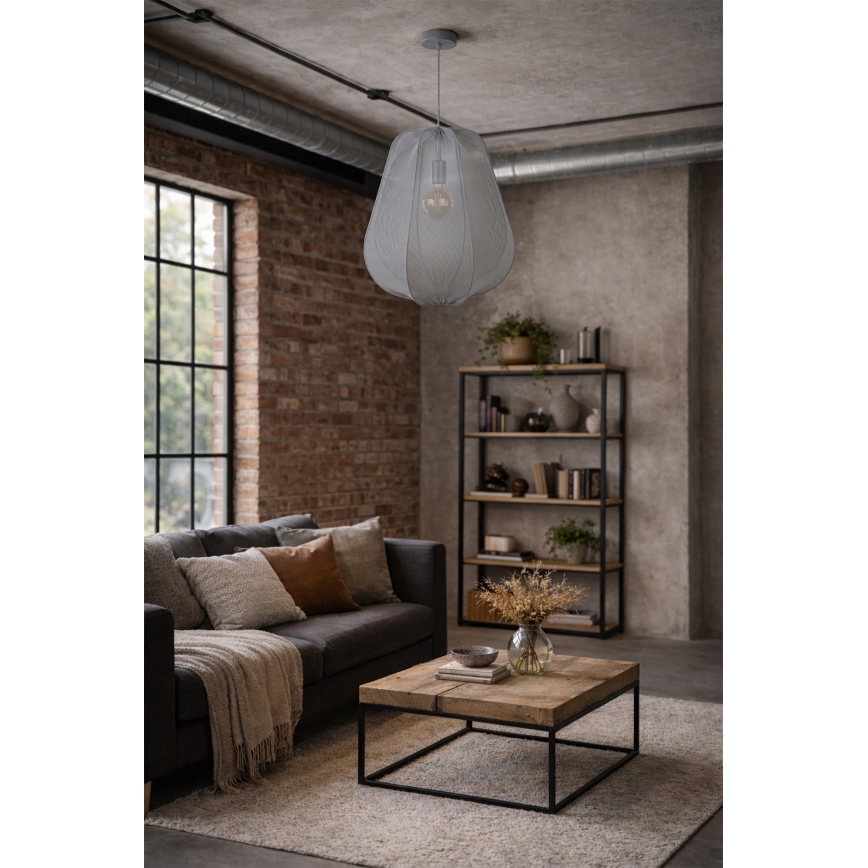 Brilagi - LED viseći luster na sajli ARVEN 1xE27/8W/230V, promjer 37 cm, sivi