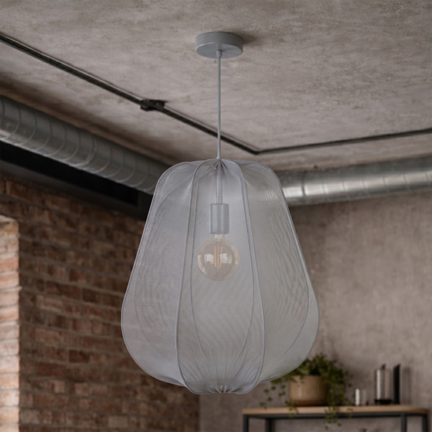 Brilagi - LED viseći luster na sajli ARVEN 1xE27/8W/230V, promjer 37 cm, sivi