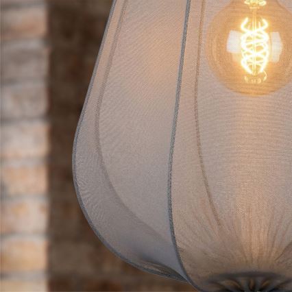 Brilagi - LED viseći luster na sajli ARVEN 1xE27/8W/230V, promjer 37 cm, sivi