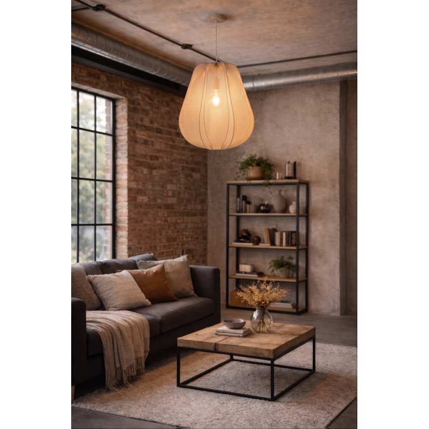 Brilagi - LED viseći luster na sajli ARVEN 1xE27/8W/230V Ø 37 cm bež