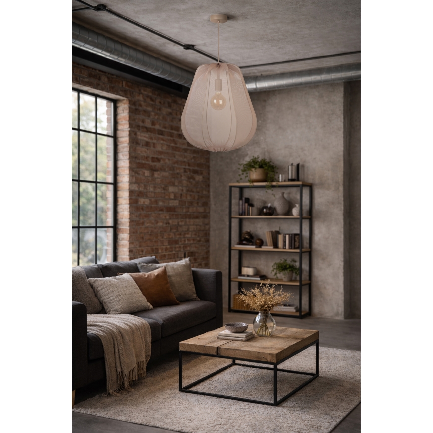 Brilagi - LED viseći luster na sajli ARVEN 1xE27/8W/230V Ø 37 cm bež
