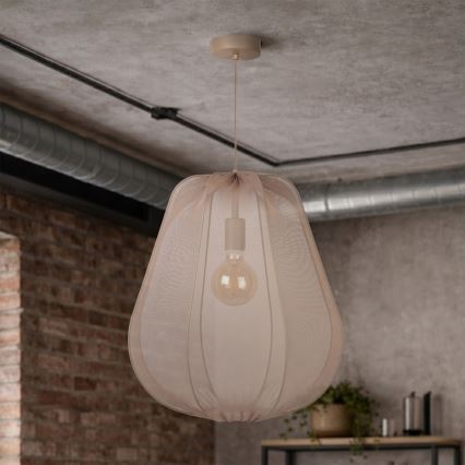 Brilagi - LED viseći luster na sajli ARVEN 1xE27/8W/230V Ø 37 cm bež