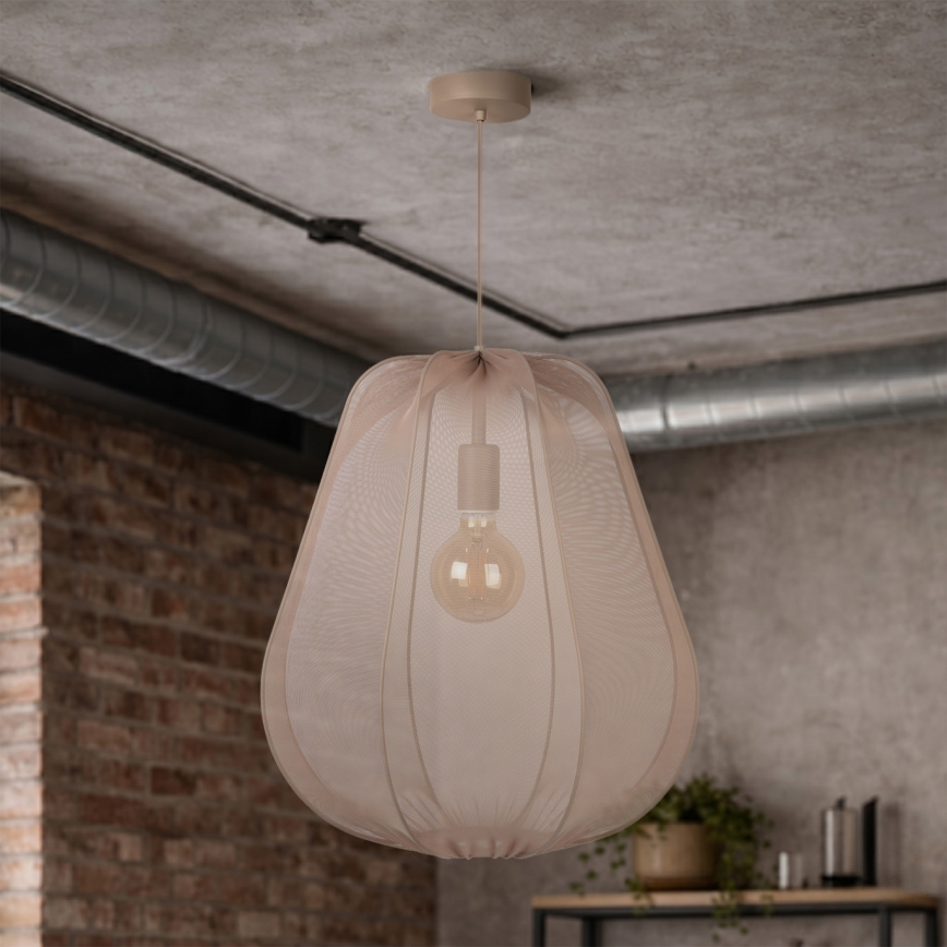 Brilagi - LED viseći luster na sajli ARVEN 1xE27/8W/230V Ø 37 cm bež
