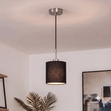 Brilagi – LED viseći luster na sajli NUBILA, 1x E27/60W/230V, Ø 14 cm, crna
