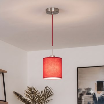 Brilagi - LED viseći luster na sajli NUBILA 1xE27/60W/230V promjer 14 cm crvena