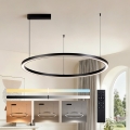 Brilagi - LED viseći luster na sajli PORTOFINO sa mogućnošću prigušivanja LED/60W/230V 3000-6000K Ø 80 cm crna + daljinski upravljač