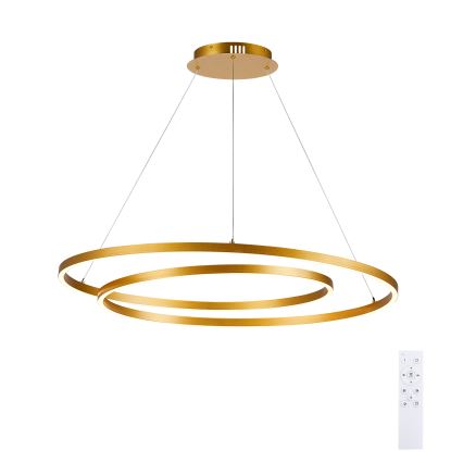 Brilagi - LED luster s mogućnošću prigušivanja na užetu TWISTER LED/105W/230V 3000-6000K zlatna + daljinski upravljač