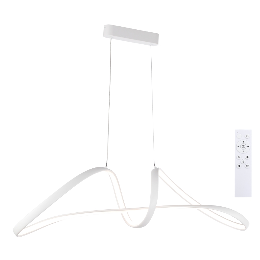 Brilagi - LED luster s prigušivanjem na sajli TWISTER LED/60W/230V 3000-6000K bijeli + daljinski upravljač