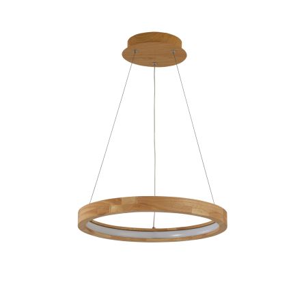 Brilagi - LED viseći luster na sajli UMEA WOOD LED/30W/230V, promjer 40 cm, drveni