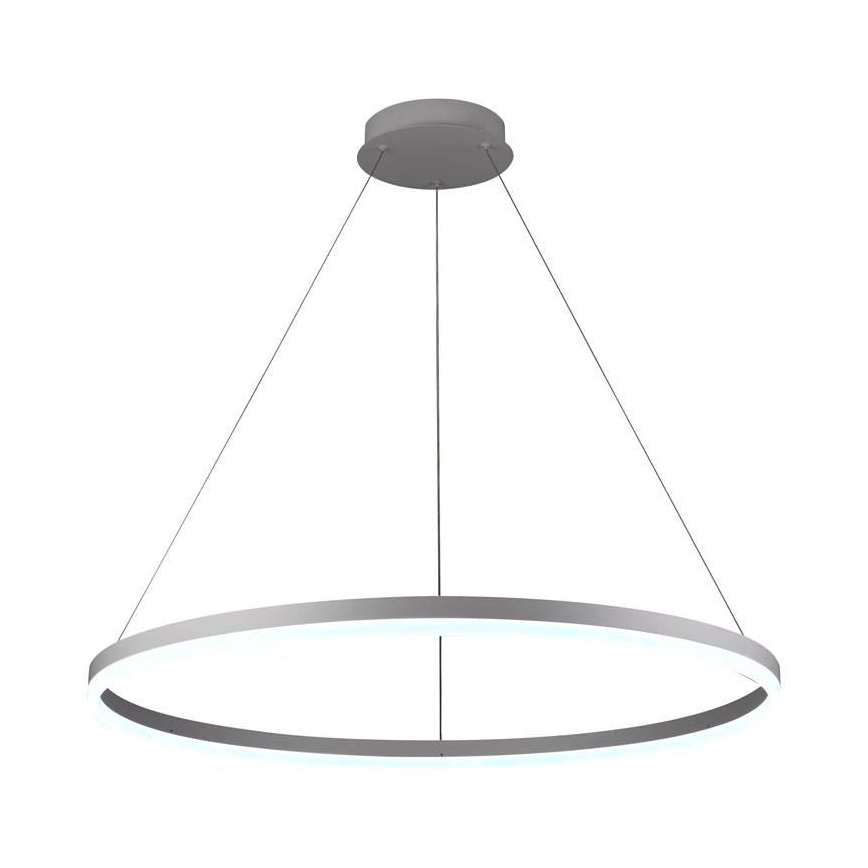 Brilagi - LED prigušivi luster na sajli CIRCLE LED/55W/230V 3000-6500K Ø 80 cm bijela + daljinski upravljač