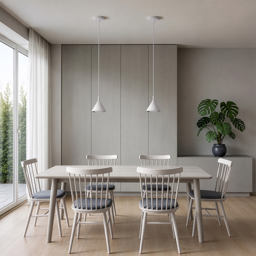 BRILAGI - LED Visilica na kabelu CONE SINGLE 1xGX53/15W/230V bijela