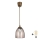Brilagi - LED visilica na kabelu RETRO GLASS 1xE27/60W/230V pr. 17 cm smeđa/dimljeno bež