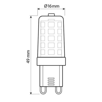 Brilagi - LED Žarulja G9/4W/230V 3000K