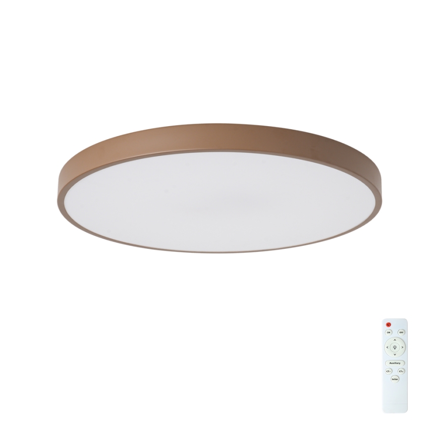Brilagi - LED stropna svjetiljka s prigušavanjem POOL LED/60W/230V 3000-6000K Ø 60 cm smeđa + daljinski upravljač