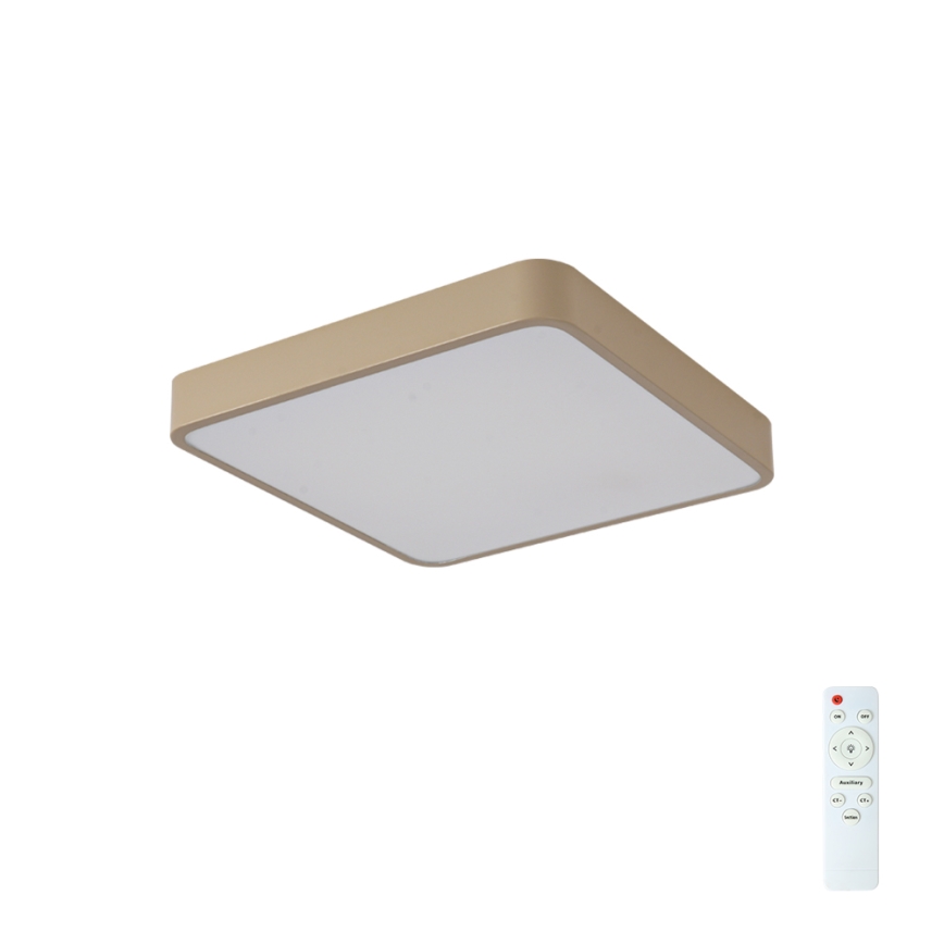 BRILAGI - LED stropna svjetiljka POOL SQUARE, prigušiva, 48W/230V, 3000-6000K, 50x50 cm, bež, s daljinskim upravljačem