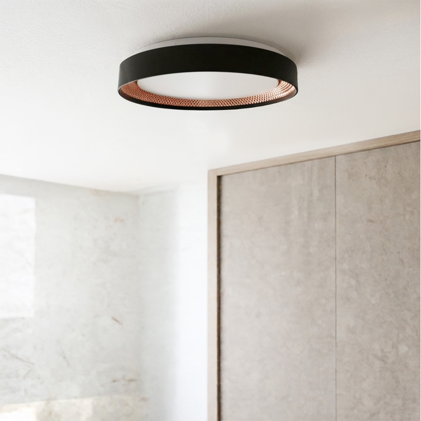 Brilagi - LED stropna svjetiljka s prigušivanjem WALDO LED/48W/230V 3000-6500K Ø 40 cm crna/zlatna + daljinski upravljač