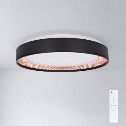Brilagi - LED stropna svjetiljka s prigušivanjem WALDO LED/48W/230V 3000-6500K Ø 40 cm crna/zlatna + daljinski upravljač