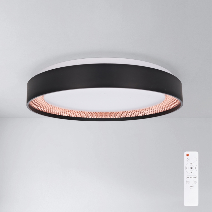 Brilagi - LED stropna svjetiljka s prigušivanjem WALDO LED/48W/230V 3000-6500K Ø 40 cm crna/zlatna + daljinski upravljač