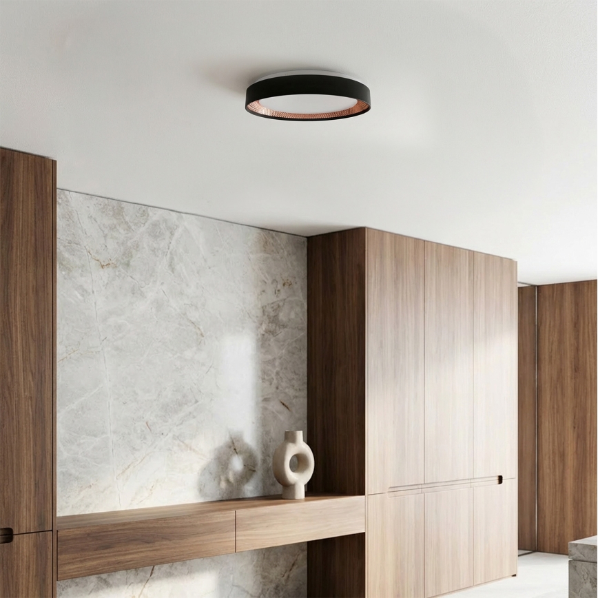Brilagi - LED stropna svjetiljka s prigušivanjem WALDO LED/48W/230V 3000-6500K Ø 40 cm crna/zlatna + daljinski upravljač