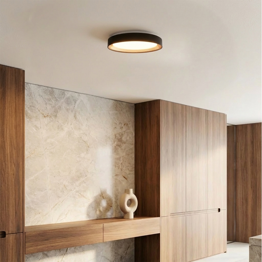 Brilagi - LED stropna svjetiljka s prigušivanjem WALDO LED/48W/230V 3000-6500K Ø 40 cm crna/zlatna + daljinski upravljač