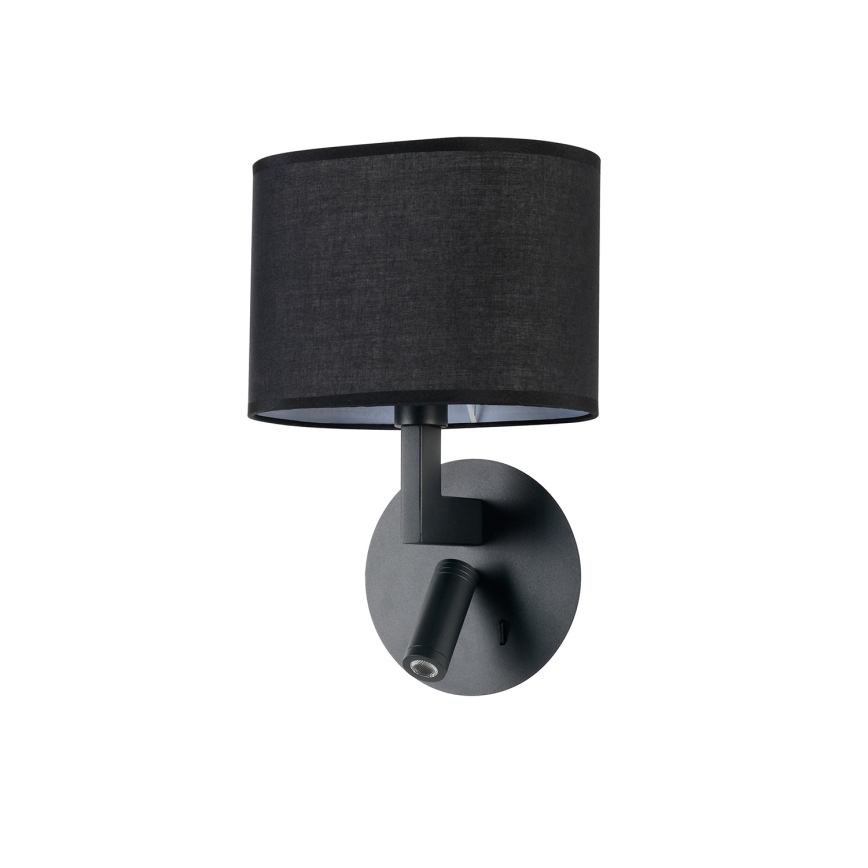 Brilagi - LED Zidna lampa DAYA 1xE14/40W/230V + LED/3W crna