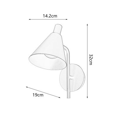 Brilagi - LED Zidna lampa LUCERA LED/3W/230V smeđa