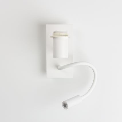 Brilagi - LED Fleksibilna zidna lampa NUBILA 1xE27/25W/230V + LED/3W bijela/smeđa