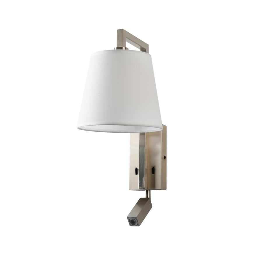 Brilagi - LED Zidna lampa RAYA 1xE14/40W/230V + LED/3W bijela/mat krom