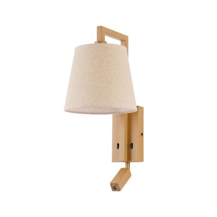 Brilagi - LED Zidna lampa RAYAS 1xE14/40W/230V + LED/3W lan/bež