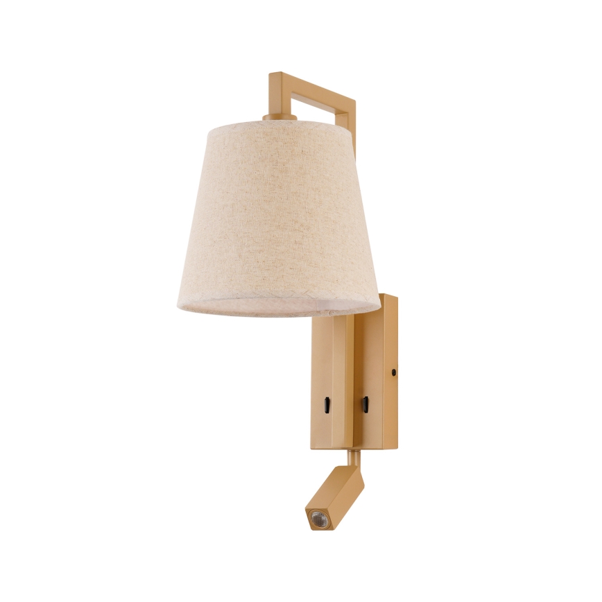 Brilagi - LED Zidna lampa RAYAS 1xE14/40W/230V + LED/3W lan/bež