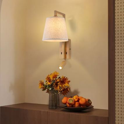 Brilagi - LED Zidna lampa RAYAS 1xE14/40W/230V + LED/3W lan/bež