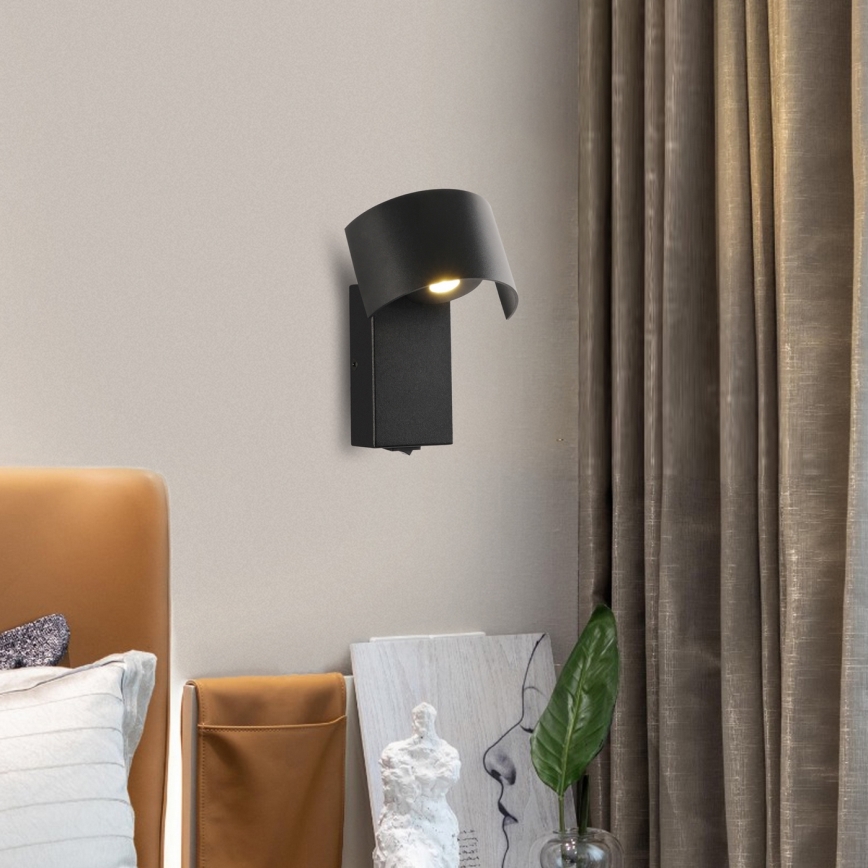Brilagi - LED Zidna lampa VASTO LED/3W/230V crna