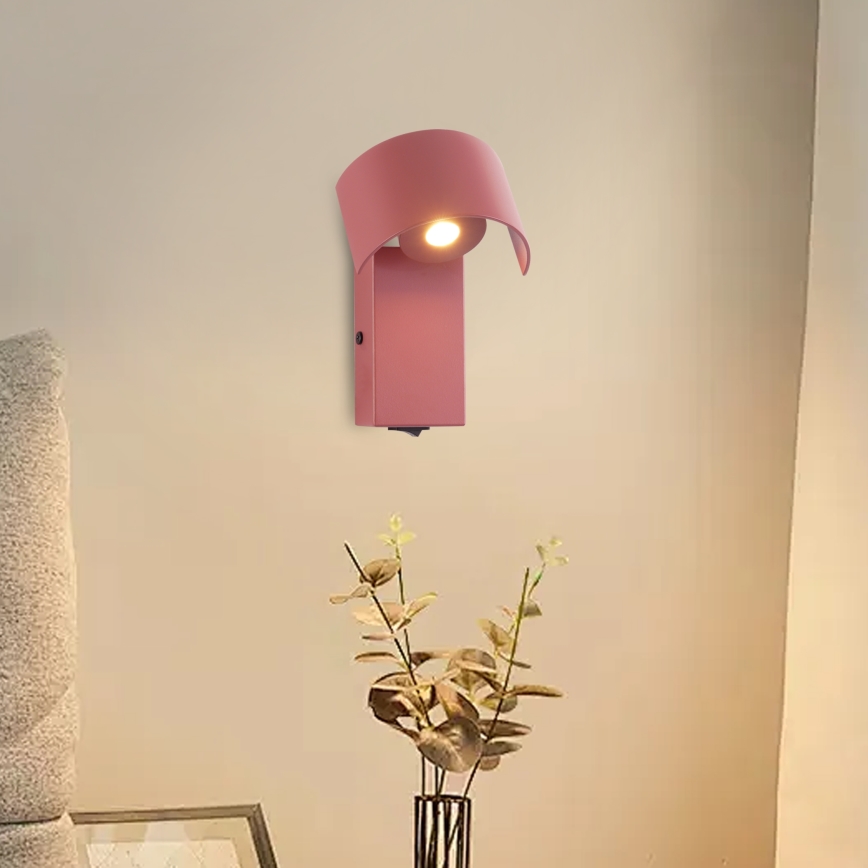 Brilagi - LED Zidna lampa VASTO LED/3W/230V crvena burgundy