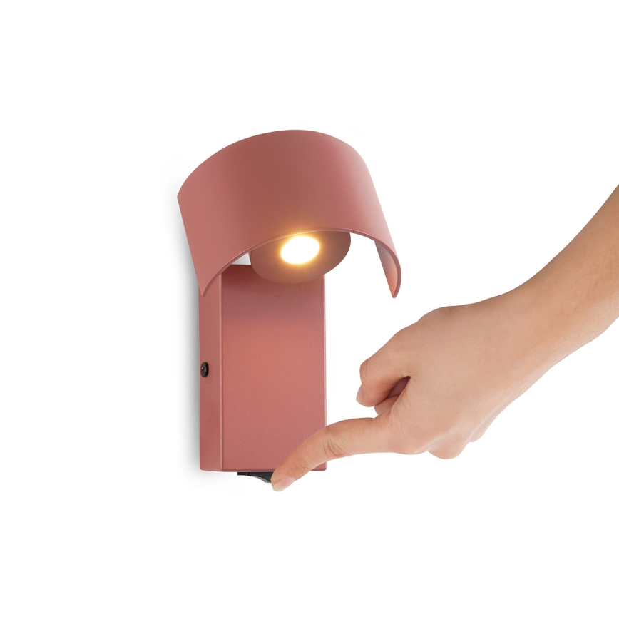 Brilagi - LED Zidna lampa VASTO LED/3W/230V crvena burgundy