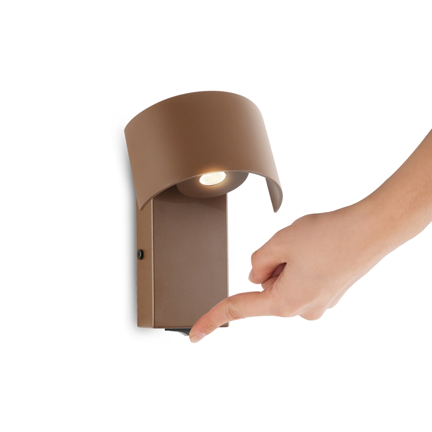 Brilagi - LED Zidna lampa VASTO LED/3W/230V smeđa