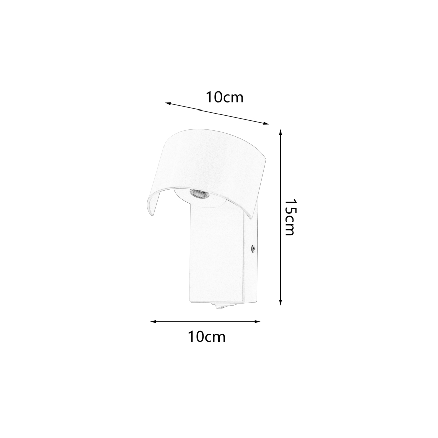 Brilagi - LED Zidna lampa VASTO LED/3W/230V smeđa