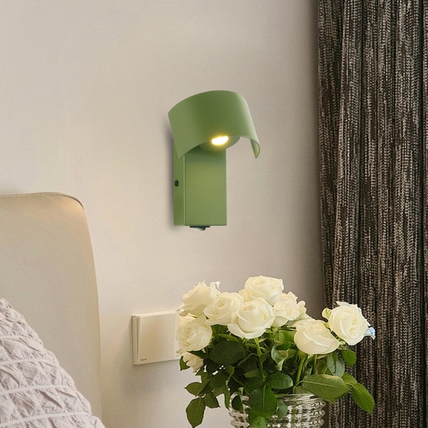 Brilagi - LED Zidna lampa VASTO LED/3W/230V zelena