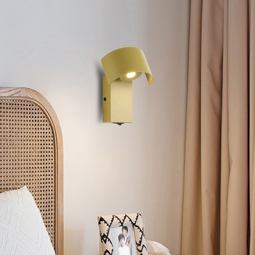 Brilagi - LED Zidna lampa VASTO LED/3W/230V žuta