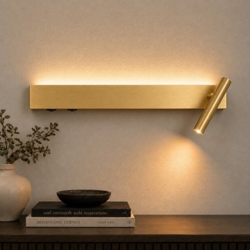 Brilagi - LED zidna reflektorska svjetiljka ARLIX LED/3W/230V + LED/7W zlatna CRI 90
