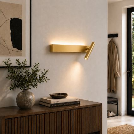 Brilagi - LED zidna reflektorska svjetiljka ARLIX LED/3W/230V + LED/7W zlatna CRI 90