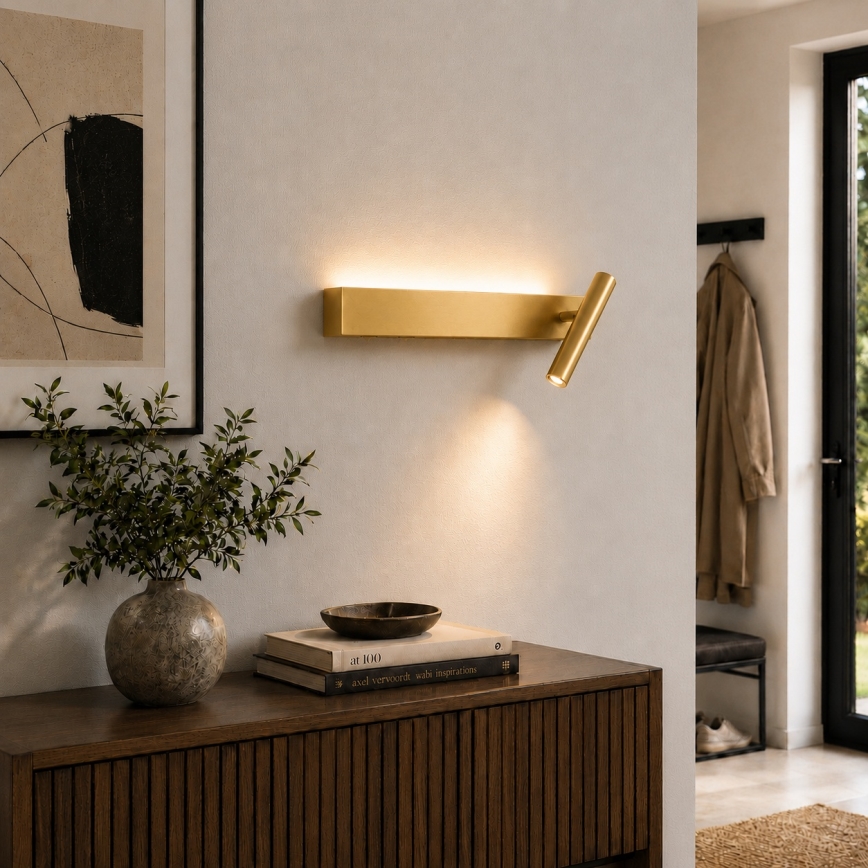 Brilagi - LED zidna reflektorska svjetiljka ARLIX LED/3W/230V + LED/7W zlatna CRI 90
