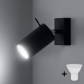 BRILAGI -  LED Zidna reflektorska svjetiljka ASMUS 1xGU10/7W/230V crna